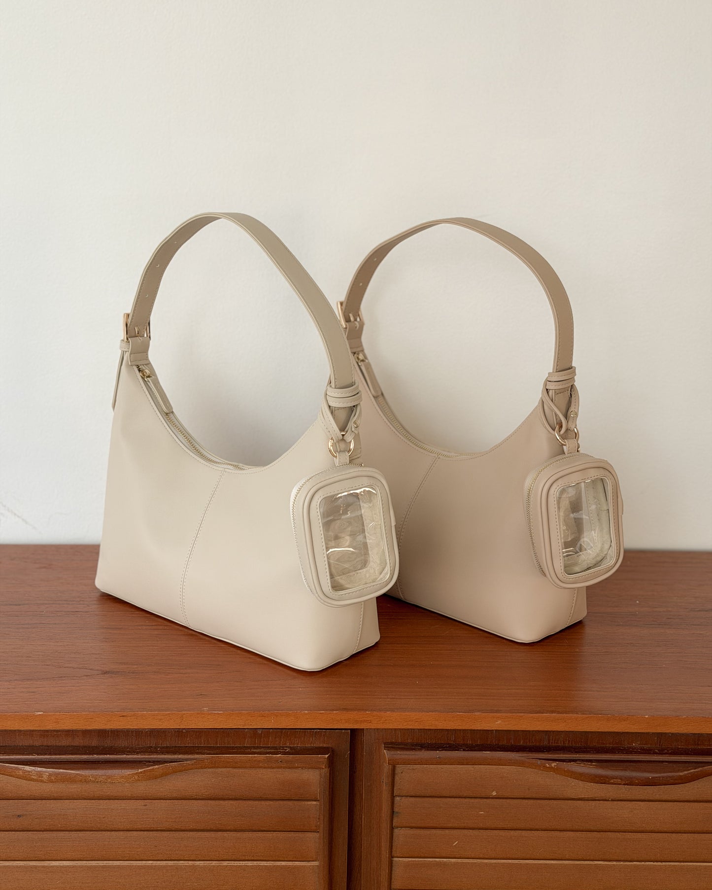 ポーチ付き 2WAY ワンハンドルバッグ