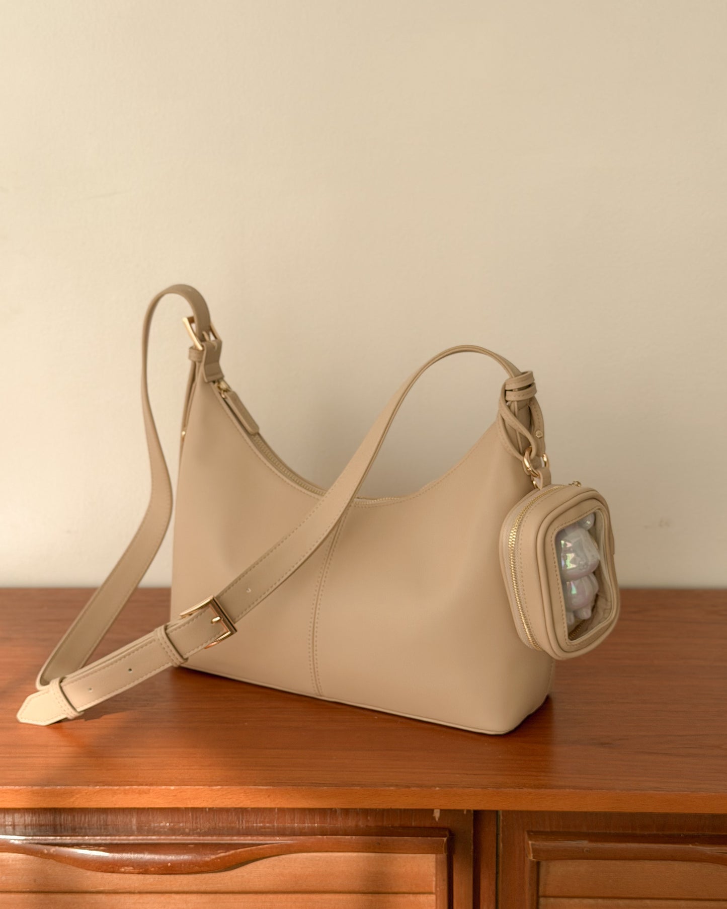 ポーチ付き 2WAY ワンハンドルバッグ