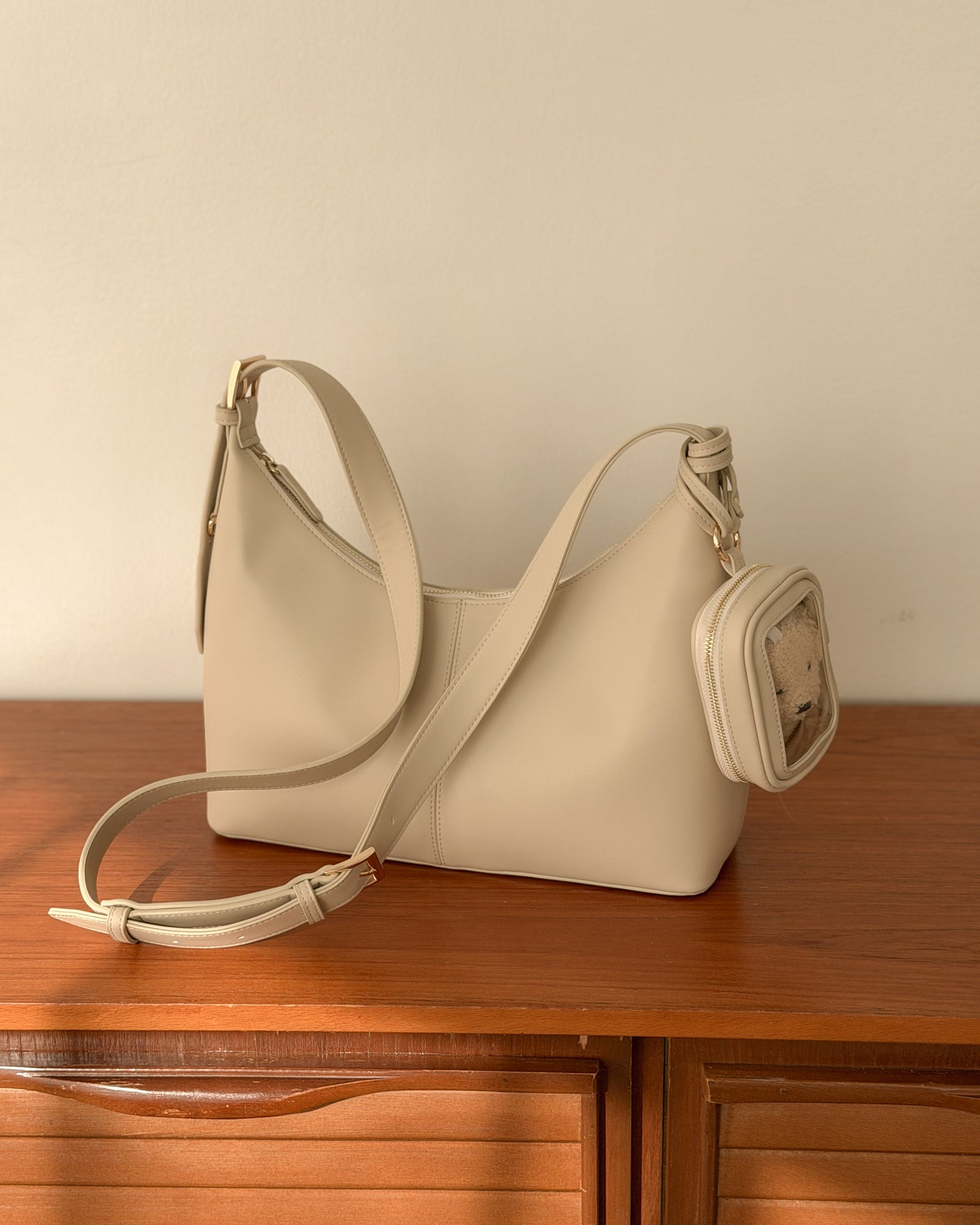 ポーチ付き 2WAY ワンハンドルバッグ