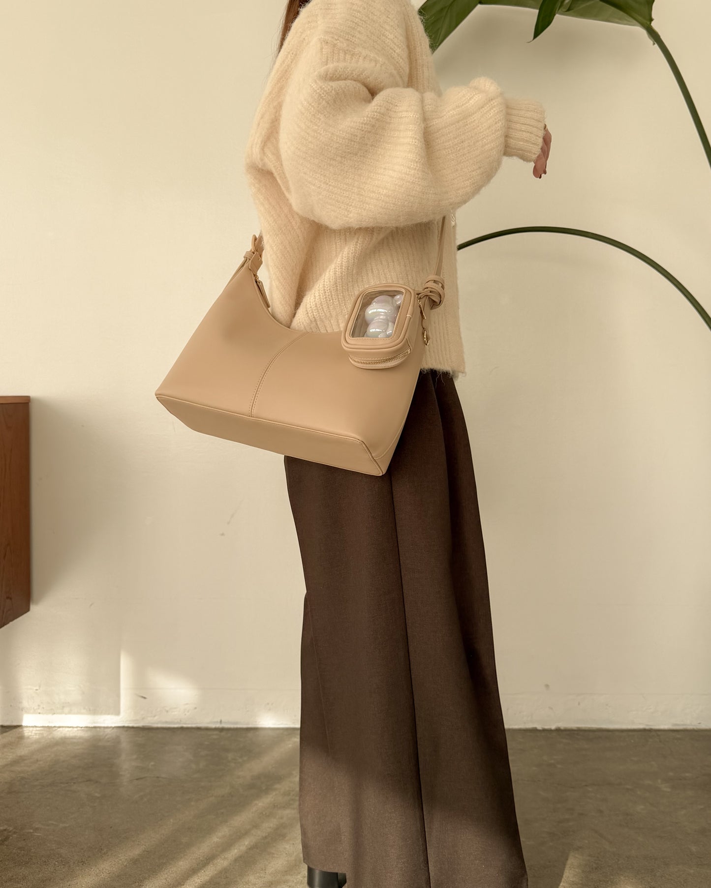 ポーチ付き 2WAY ワンハンドルバッグ